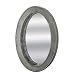 Wood and Metal Antique Style Oval Mirror