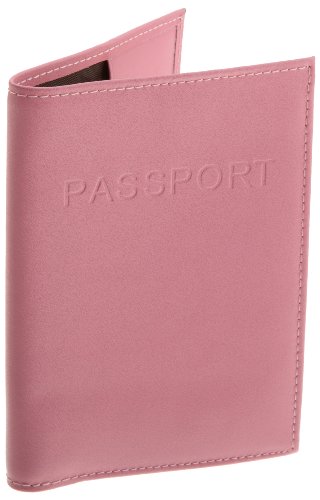 Lewis N. Clark  Leather Passport Case,Pink,One Size