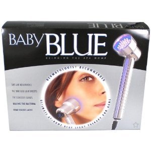 Baby Quasar Photorejuvenation Light Therapy Blue & FREE BONUS Pure Silk Anti Aging Serum with Green Tea & Hyaluronic Acid 1 Ounce Bottle ($60 VALUE)