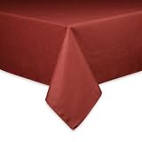 Discounts tuscan tablecloths-Brownstone Gallery Tuscan Texture Brick Red Laminated Fabric 84