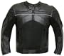 RAZER MENS MOTORCYCLE LEATHER JACKET ARMOR Black
