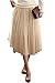 Women Five-Layer Voile Puff Princess Skirt，Petticoat Knee-Length Mini Dress