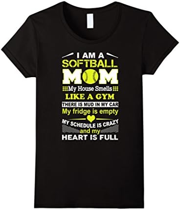 Women's Softball mom shirts XL Black
