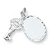 Sterling Silver Key & Tag Charm with 20 inch Sterling Silver Chain
