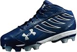 Baseball - UA Men's Prowler Mid Molded Baseball Cleats Royal/Silver