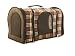 Pet Supplies : Brown with Black Stripe Pet Carrier