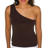 American Apparel 4389 Baby Rib One Shoulder Top