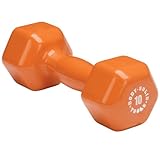 Body Solid Tools BSTVD10 10-Pound Vinyl Dumbbell (Orange)