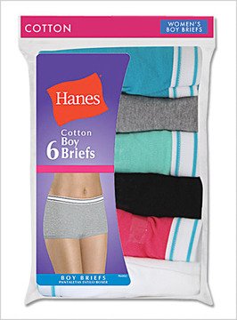 6-Pack Hanes Cotton Boy Briefs P-6 P649SC, Assorted, 7