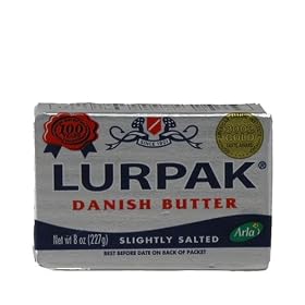 Danish Lurpak Butter - Unsalted (8 ounce) by igourmet.com