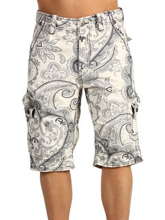 Jet Lag Men's Apollo Cargo Short, Silver Floral, 