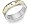 Celtic Claddagh Wedding Band Ring - 14K Two-Tone Gold