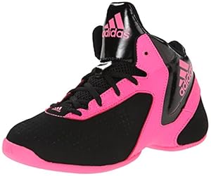 adidas Performance NXT LVL SPD Next Level Speed 3 K Basketball Shoe (Little Kid/Big Kid), Black/Pink/Black, 10.5 M US Little Kid