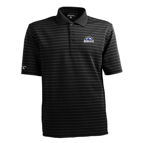 Colorado Rockies Elevate Striped Polo Shirt - XX-Large