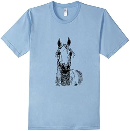 Men's Anthology Store: Arabian Horse T-Shirt XL Baby Blue