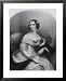Engraving of Swedish Coloratura Soprano Jenny Lind by W. C. Wrankmore Framed Art Poster Print, 25x31