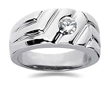 0.50 CTW Men's Diamond Ring in Platinum