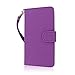Empire MPERO Flex Flip Wallet Case for HTC One Max T6 - Retail Packaging - Purple/White
