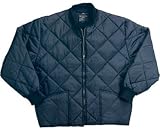 Navy Blue Diamond Quilted Flight Jacket