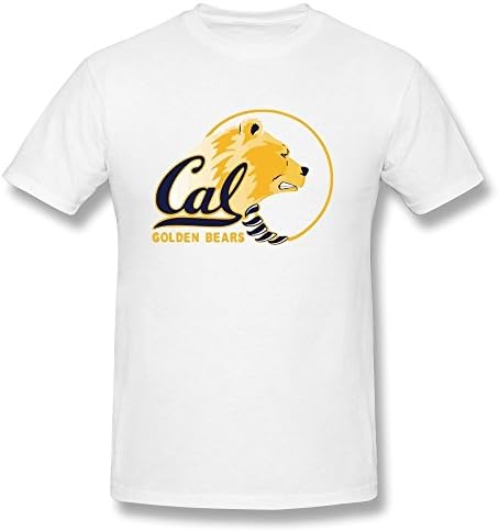 HOOYOUNG Cal Berkeley Golden Bears Logo Men's T-shirts L White