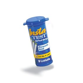 Test Strips, Peracetic acid, 0-160ppm, 50 strips/vial