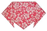 Girls Pink Hibiscus Bandana for Dogs- Small