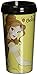 Silver Buffalo DP1587 Disney Belle BPA-Free Plastic Travel Mug, 16 oz., Yellow