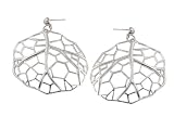 Large Sterling Silver Earrings with Delicate Organic Shapes From the Life Collection By Mauricio Serrrano Jewelry