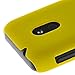 MOONCASE Hard Rubberized Rubber Coating Devise Back Case Cover for Nokia Lumia 620 Yellow