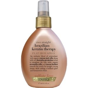 Click here to see all customer reviews now Organix Ever-Straight Brazilian Keratin Therapy Flat Iron Spray 6 fl oz (177 ml)