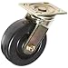 E.R. Wagner Plate Caster, Swivel, Phenolic Wheel, Roller Bearing, 1200 lbs Capacity, 6" Wheel Dia, 2" Wheel Width, 7-1/2" Mount Height