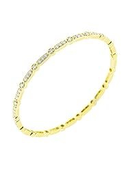 1.32 ct. tw Round Diamond Bangle Bracelet in Prong Setting - G-H SI2 - 18 Kt. Yellow Gold