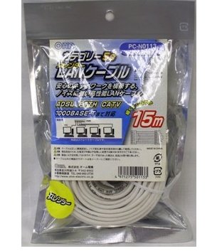 ＬＡＮケーブル　５ｅスレンダー　１５ｍ