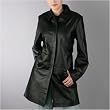 BGSD Women's Leather Walking Coat - Misses, Petite, Plus