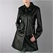 BGSD Women's Leather Walking Coat - Misses, Petite, Plus
