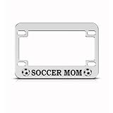 Soccer Mom Metal Bike Motorcycle License Plate Frame Holder