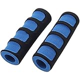 2PCS Foam Road Bike Bicycle Handle Bar Grips Black and Blue