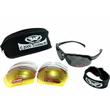 Global Vision C-2000 Sunglasses Touring Kit with 5 Interchangeable Lenses