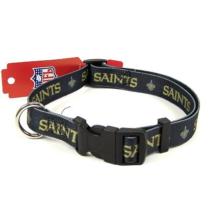 Buy NEW ORLEANS SAINTS ADJUSTABLE DOG PET COLLAR SZ L by Hunter