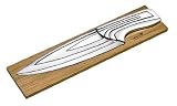 Deglon - 8240000-V - Coffret 4 Couteaux - Meeting sur Support en Chêne de Bourgogne - Inox