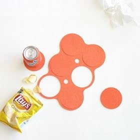 6-pack Coasters (Orange), by FUZ by 