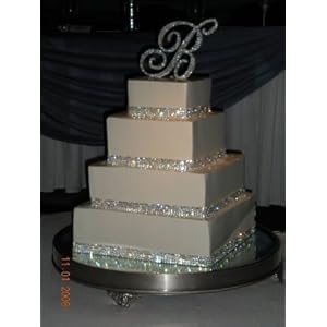 3 Row Crystal Cake Ribbon Wedding Cake Ribbon Bling