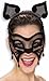 Womens Halloween Black Cat Masquerade Eye Costume Mask Adult
