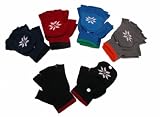 Boys Stretch Fingerless Gloves (Red 4.95)