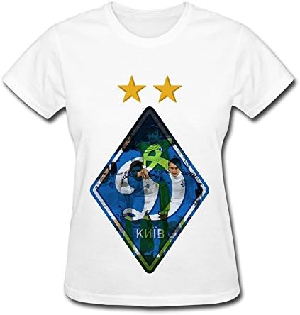 Haoyuntixu Women's FC Dynamo Kyiv T Shirts X-Small White