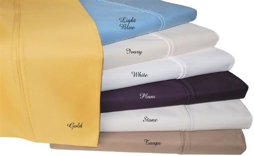 Stone Solid King Ultra Soft & Exquisitely Smooth 1000 Thread Count Wrinkle Free Bed Sheet Sets ( 18" Deep pocketed fitted Sheet, Flat Sheet with 2 Pillow cases ) ? Natural Cotton Blend