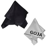  (2 Pack) Ultra Fine Годжа микрофибры Салфетки для очистки ЖК-экран, объектив камеры, очков и других деликатных поверхностей (1 черный, 1 Серый / Premium 200 мг) удаляет отпечатки пальцев и масло просто проведите [Идеально подходит для Таблетки ( iPad, Xoom, Galaxy Tab, Kindle, уголок), сотовый телефон (iPhone, HTC, Droid, Samsung, Android, Blackberry), ноутбуков и ЖК-экранов телевизоров] 