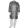 Kurta Pajama Long Loose Shirt and Trousers in Silk Handcrafted in India Size L Chest :42 inches (gkps025)