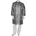 Kurta Pajama Long Loose Shirt and Trousers in Silk Handcrafted in India Size L Chest :42 inches (gkps025)