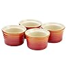 Le Creuset 91002708090000 F�rmchen-Set (4 St�ck) ofenrot